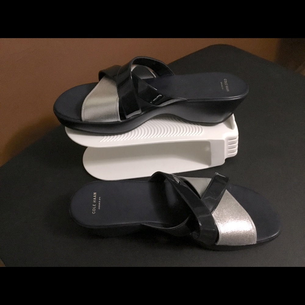 Cole Haan Grand OS blue/silver sandal